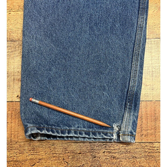 *Carhartt Jeans Mens 36X34 Blue Carpenter Actual 34X33 Relaxed Fit Straight Leg - Picture 2 of 10